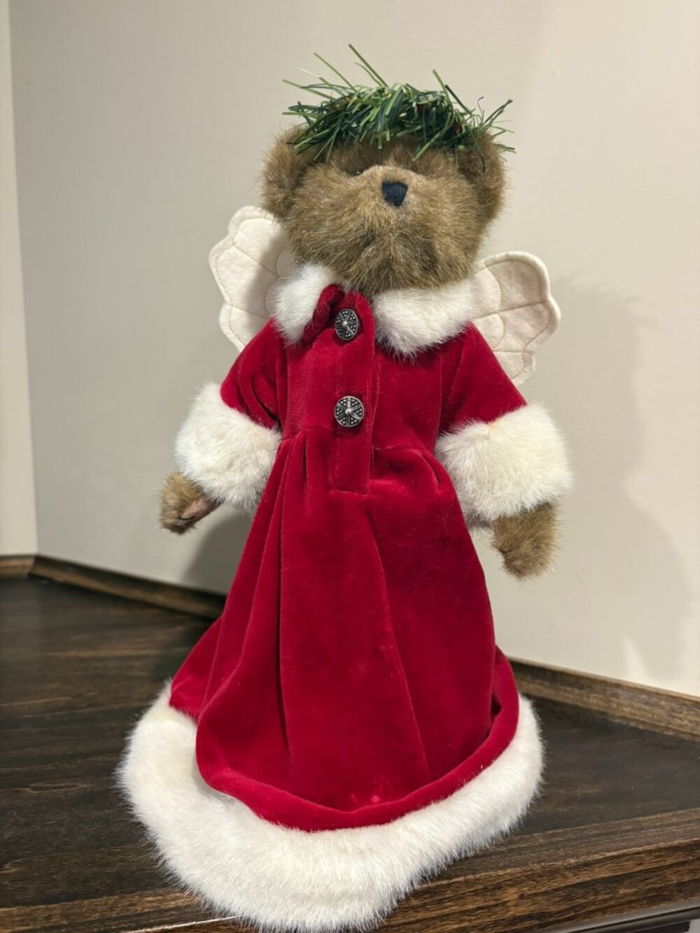 Vintage Boyds Bear Tree Topper: Holly Beary